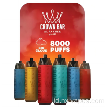 Harga Grosir Al Fakher Crown Bar 8000 Puffs